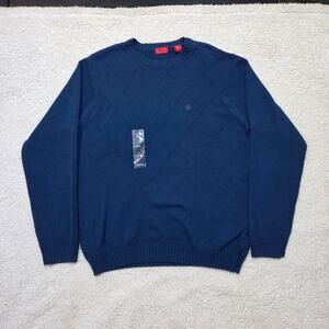 Izod knit crewneck sweater embroidered logo